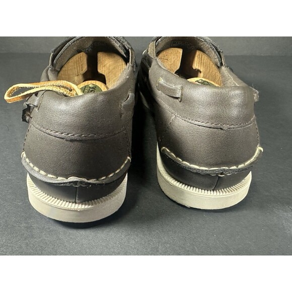 Nautica Linder Brown Moc Toe Low Top Slip On Boat Shoes Size 9.5 - Picture 4 of 8